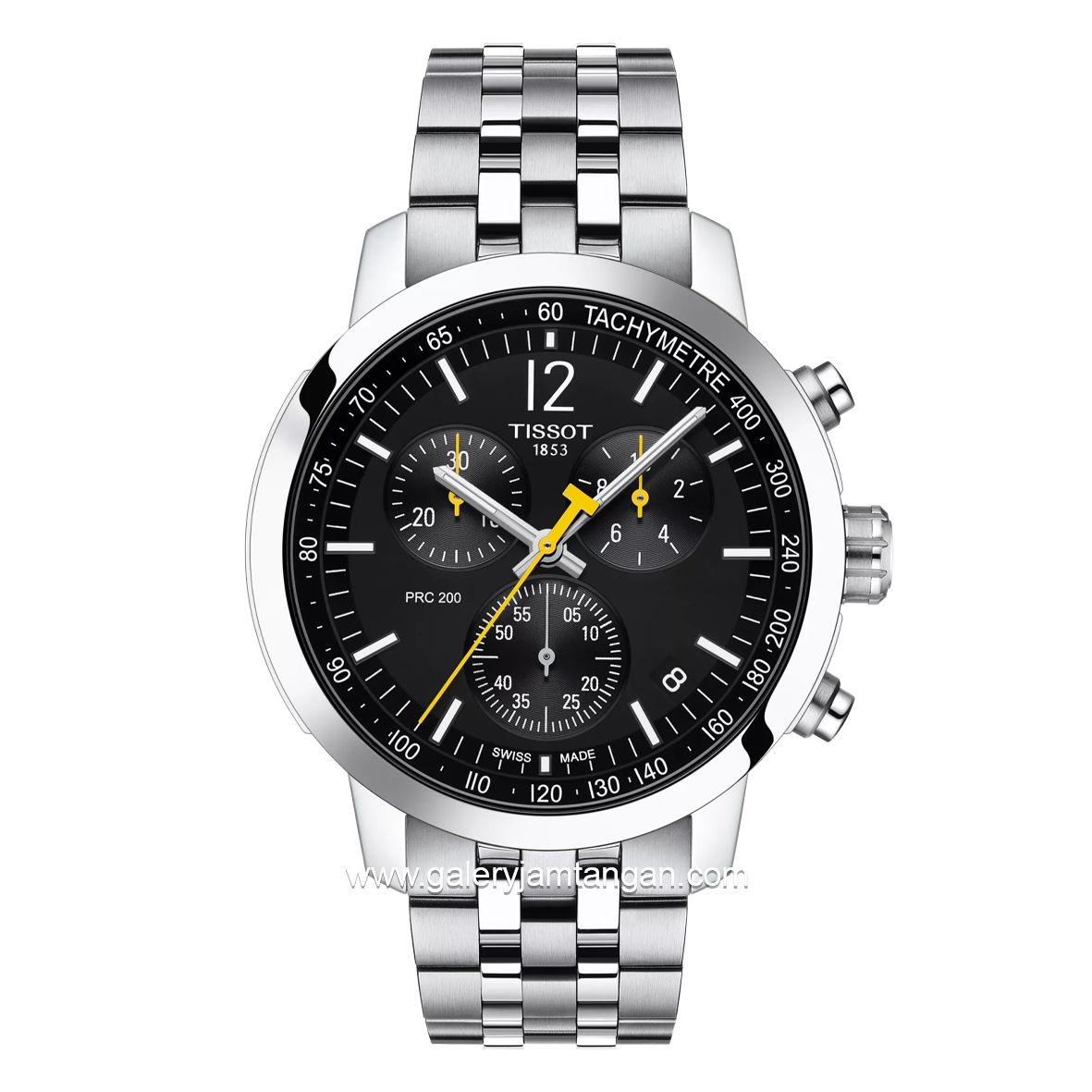 TISSOT CHRONOGRAPH T114.417.11.057.00 Silver Dial Black Stailess Steel