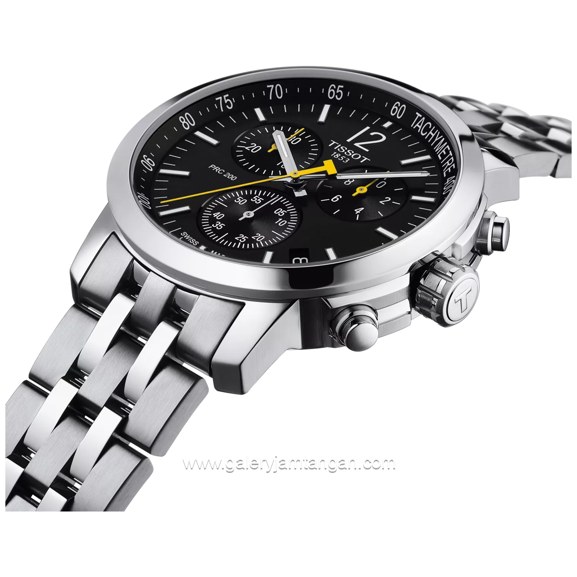 TISSOT CHRONOGRAPH T114.417.11.057.00 Silver Dial Black Stailess Steel