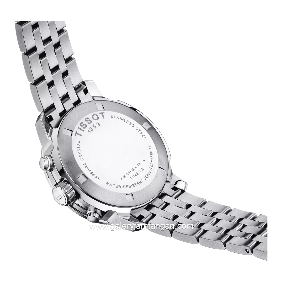 TISSOT CHRONOGRAPH T114.417.11.057.00 Silver Dial Black Stailess Steel