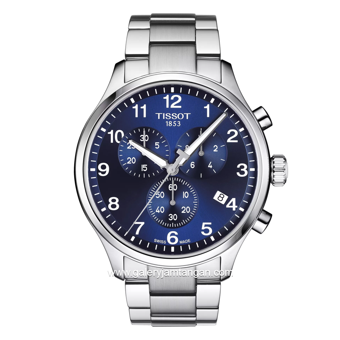 TISSOT CHRONO T116.617.11.047.01 Silver Dial Blue Stainless Steel