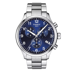 TISSOT CHRONO T116.617.11.047.01 Silver Dial Blue Stainless Steel