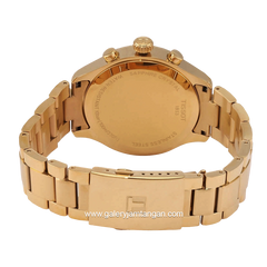 TISSOT CHRONO T116.617.33.051.00 Gold Dial Black Stainless Steel