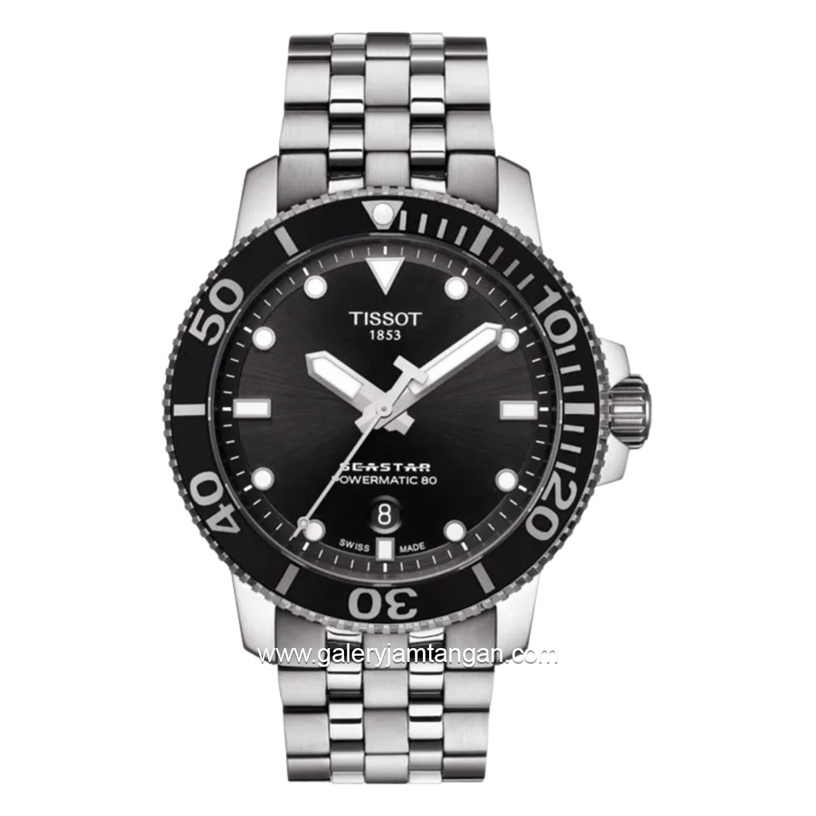 Tissot Powermatic T120.407.11.051.00 Silver Dial Black Swiss Made