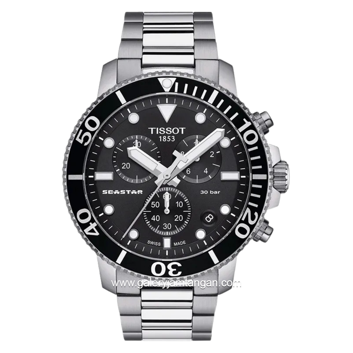 Tissot Seastar T120.417.11.051.00 Silver Dial Black Swiss Made