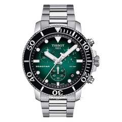 Tissot Seastar T120.417.11.091.01 Silver Dial Green Swiss Made