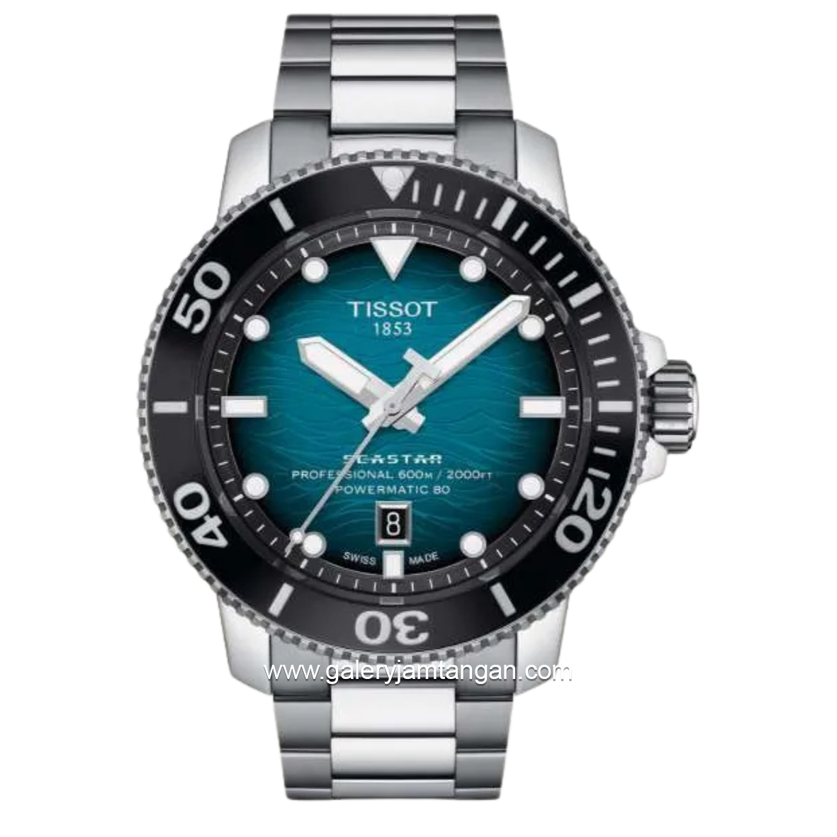 Tissot Seastar Powermatic T120.607.11.041.00 Silver Dial Blue Swiss Made