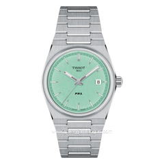 Tissot PRX T137.210.11.091.00 Silver Dial Light Green Swiss Made
