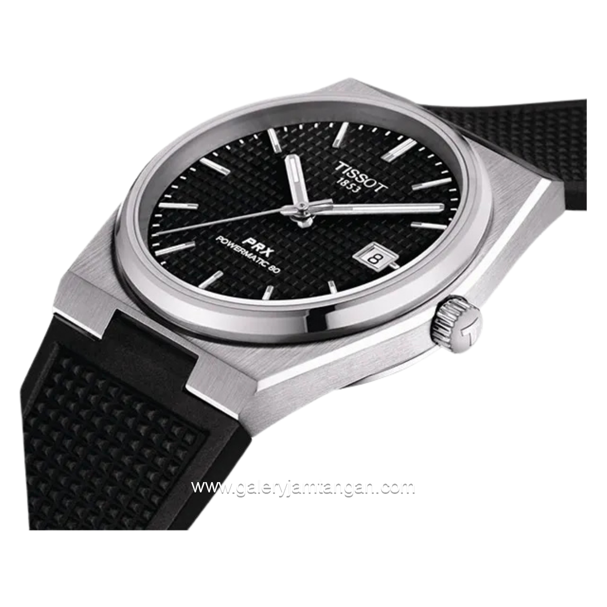 Tissot PRX Powermatic T137.407.17.051.00 Black Rubber Strap Swiss Made