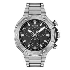 TISSOT T RACE CHRONOGRAPH T141.417.11.051.01 Silver Dial Black Stainless Steel