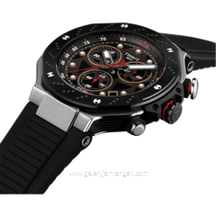 TISSOT T-RACE T141.417.27.081.00 Black Silver Rubber Strap