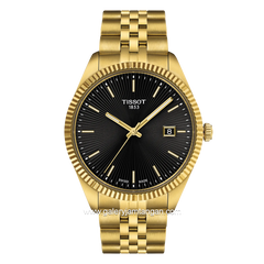 TISSOT BALLADE T156.410.33.051.00 Gold Dial Black Stainless Steel