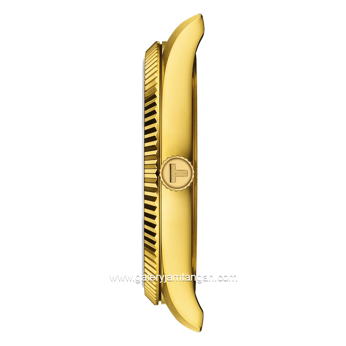 TISSOT BALLADE T156.410.33.051.00 Gold Dial Black Stainless Steel