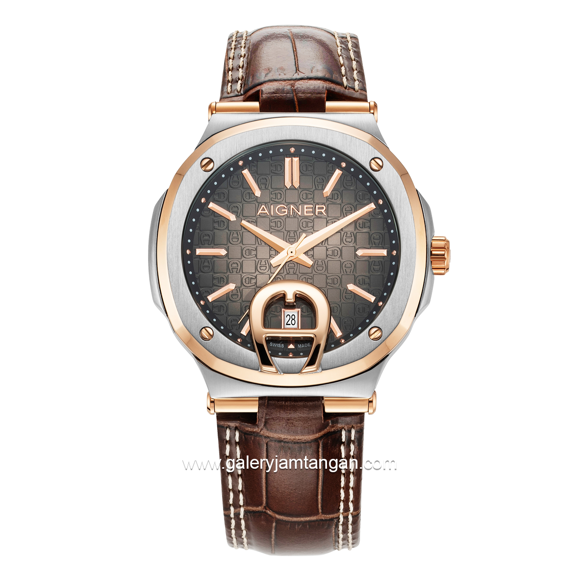 AIGNER TAVIANO 2 AGW.241004 Brown Rosegold Series Watch Swiss Made