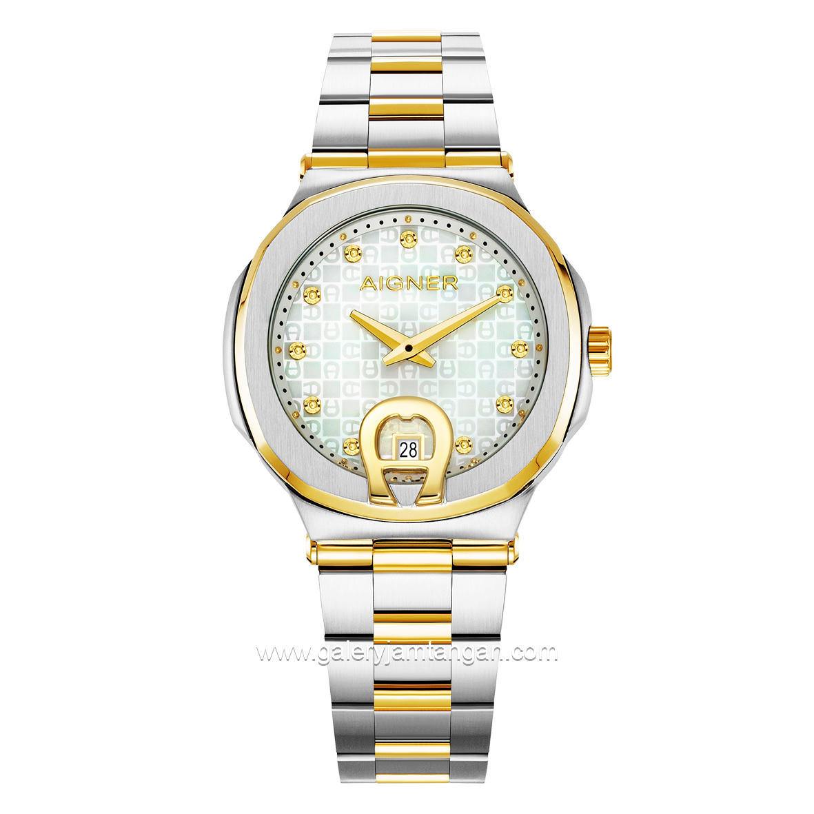 AIGNER TAVIANO 2 AGW.242001 Women's Watch Silver Gold Swiss Made