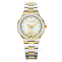 AIGNER TAVIANO 2 AGW.242001 Women's Watch Silver Gold Swiss Made
