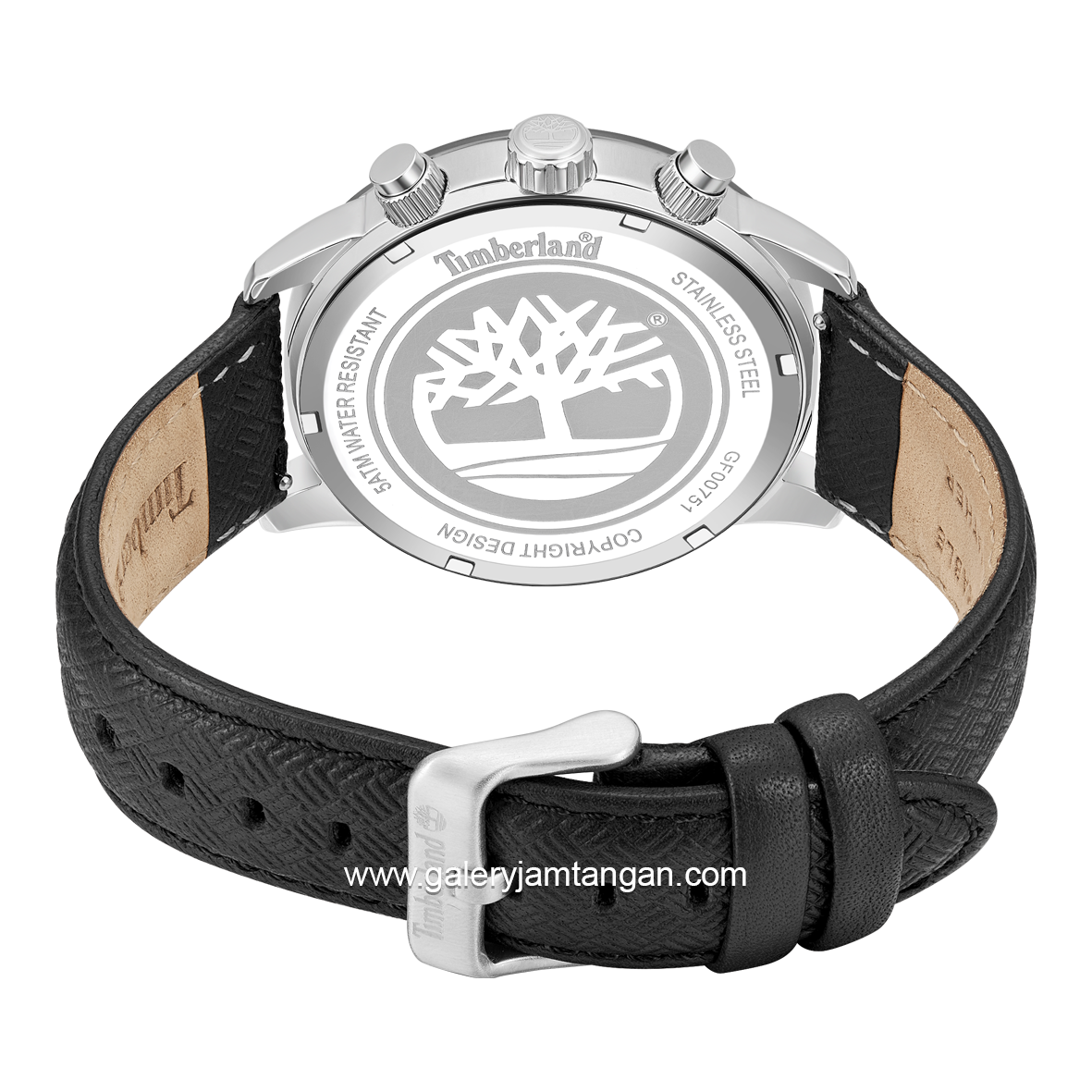 TIMBERLAND TDWGF0075101 RAYNHAM Black Leather Strap