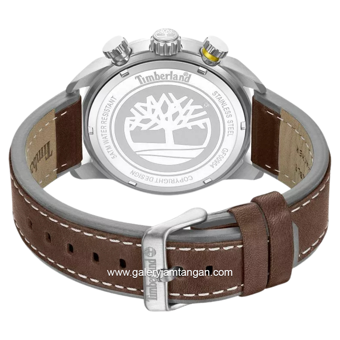 TIMBERLAND TDWGF0095402 CALAHAN Brown Dial Black Leather Strap
