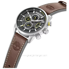 TIMBERLAND TDWGF0095402 CALAHAN Brown Dial Black Leather Strap
