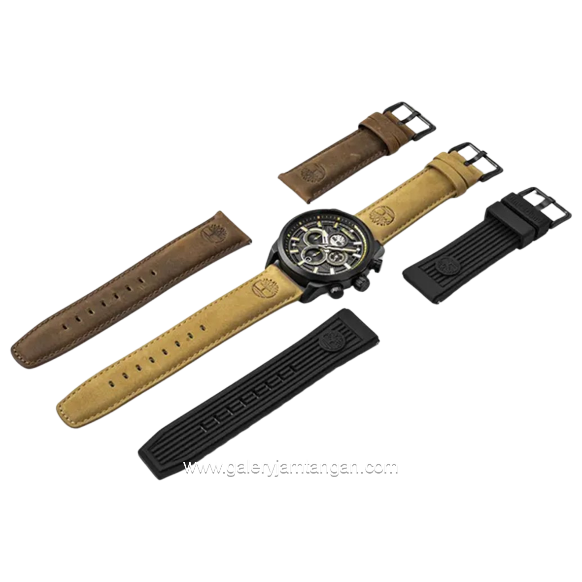 TIMBERLAND TDWGQ00949X0 HENNIKER II Brown Leather 3 Hands Strap