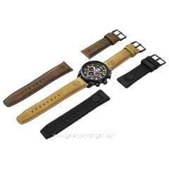 TIMBERLAND TDWGQ00949X0 HENNIKER II Brown Leather 3 Hands Strap