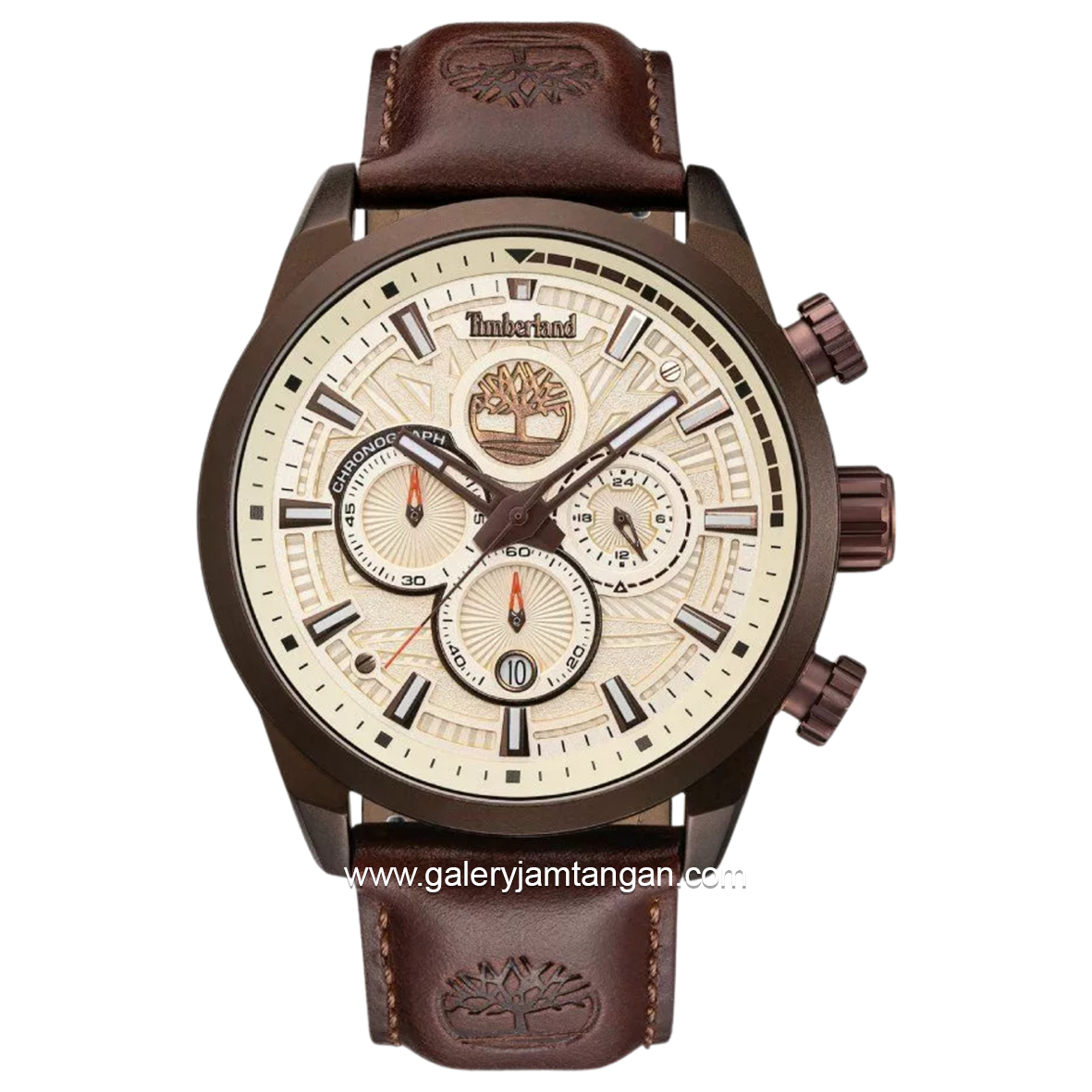 TIMBERLAND TDWGQ00949X1 HENNIKER II Dark Brown Leather 3 Hands Strap