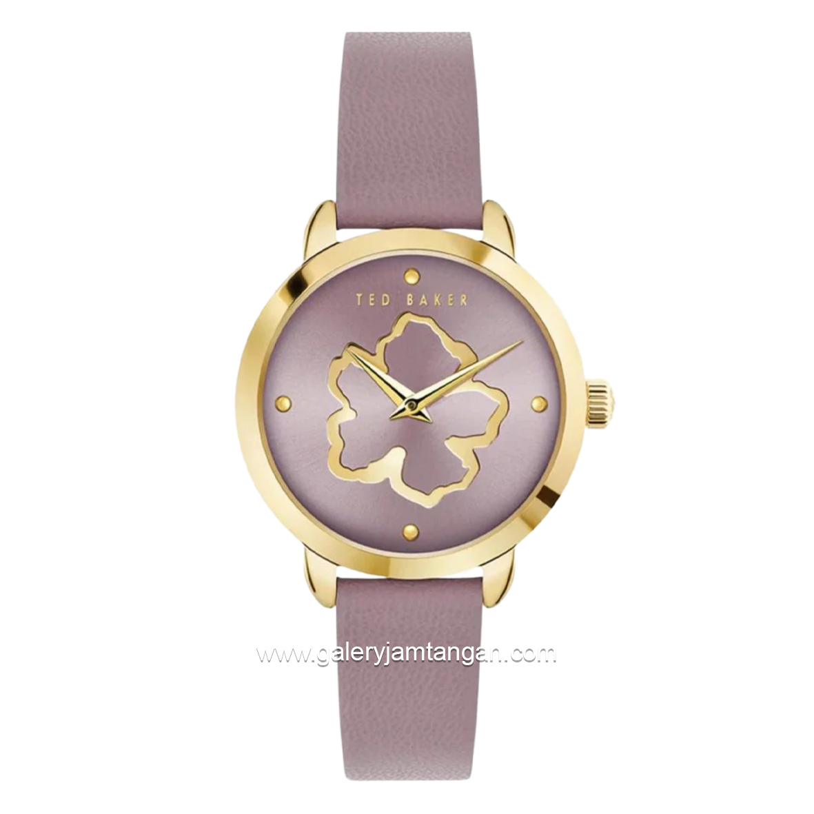 TED BAKER FLEURE BKPFLS303 Lilac Gold Dial Lilac Leather Strap