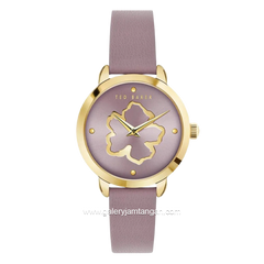 TED BAKER FLEURE BKPFLS303 Lilac Gold Dial Lilac Leather Strap