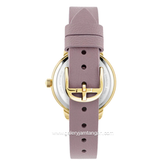TED BAKER FLEURE BKPFLS303 Lilac Gold Dial Lilac Leather Strap