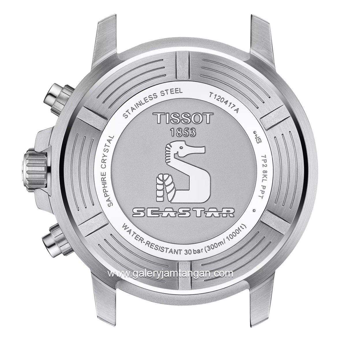 TISSOT TS T120.417.17.041.00 Chronograph Black Dial Blue Rubber Strap