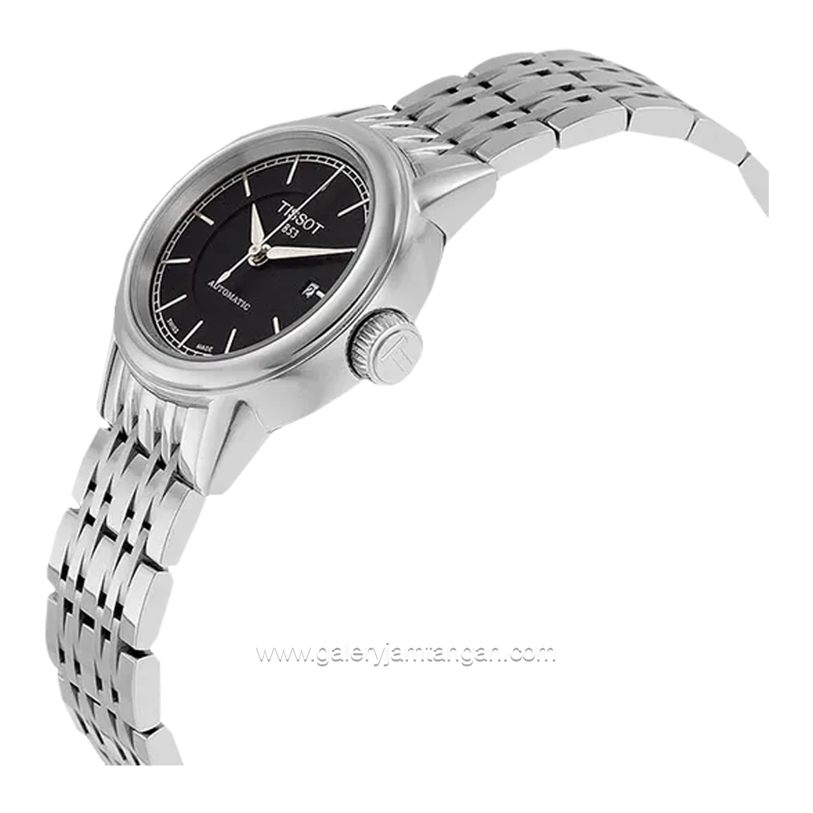 TISSOT T085.207.11.051.00 Automatic Silver Dial Black Stainless Steel