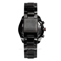 SEIKO Chronograph SNDD41P1 Black Dial Gunmetal Stainless Steel Strap