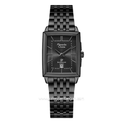 Alexandre Christie Slim Elegance AC 8708 LD BIPBA Black Dial Black Stainless Steel Strap