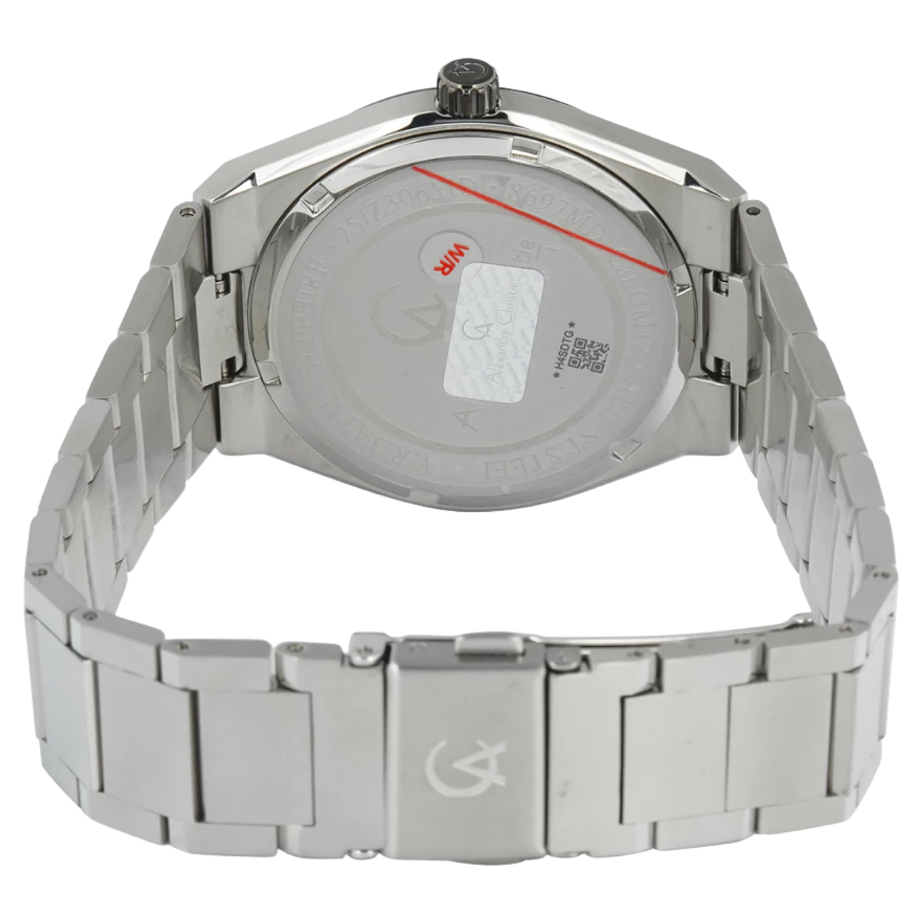 Alexandre Christie AC 8697 MD BTEGR Sapphire Grey Dial Stainless Steel Strap