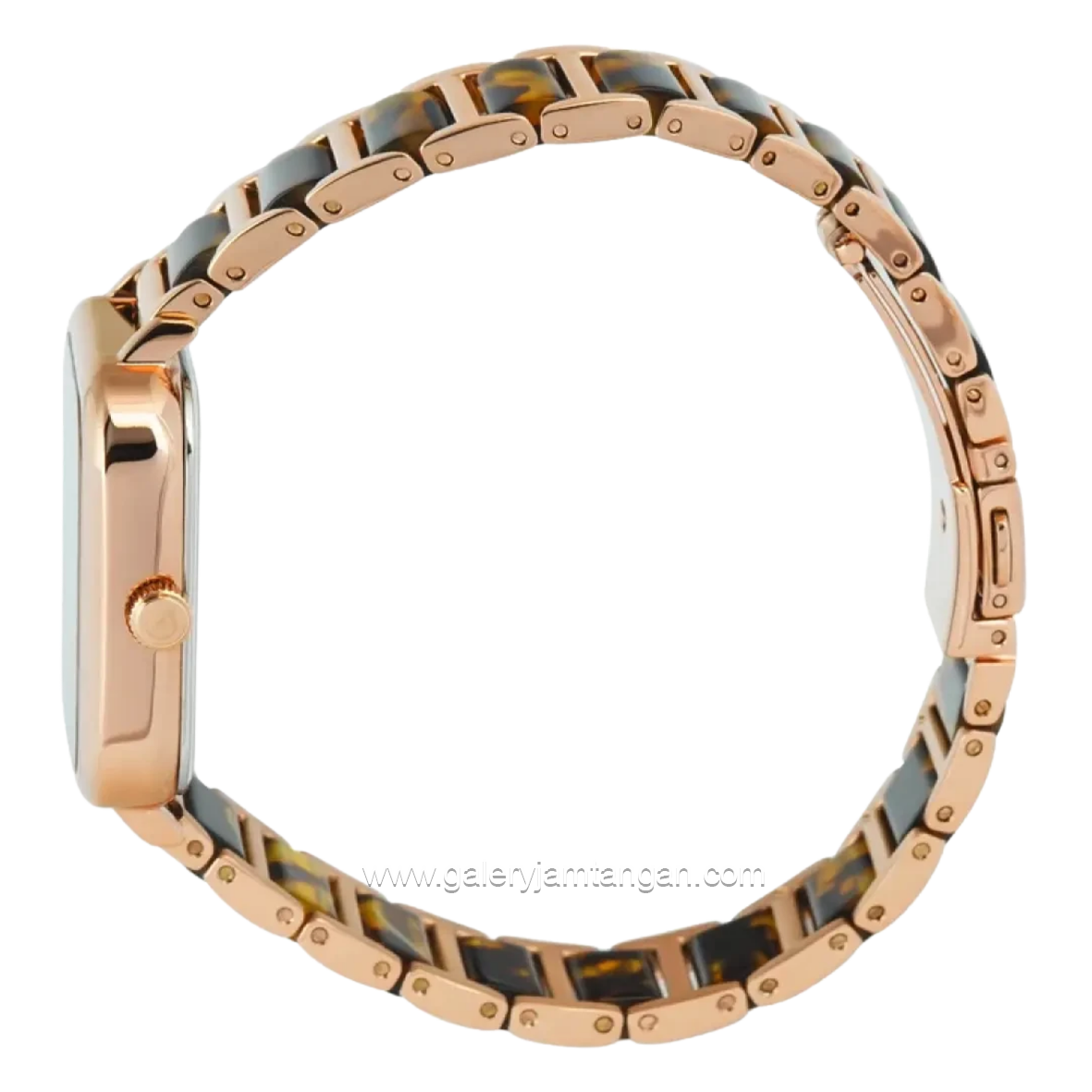 Alexandre Christie Multifunction AC 2C14 BFBRGBO Brown Dial Dual Tone Stainless Steel Strap