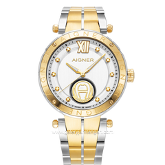 AIGNER VIGEVANO AGW.235001 Silver Gold Watch Swiss Made