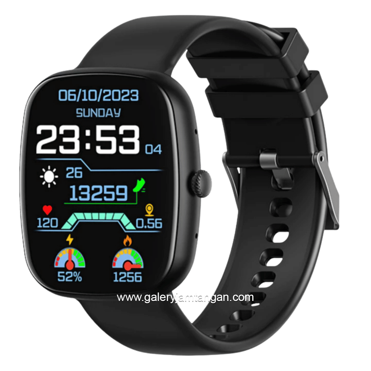 VIVAN SMARTWATCH VWF1 Black Silicone Strap