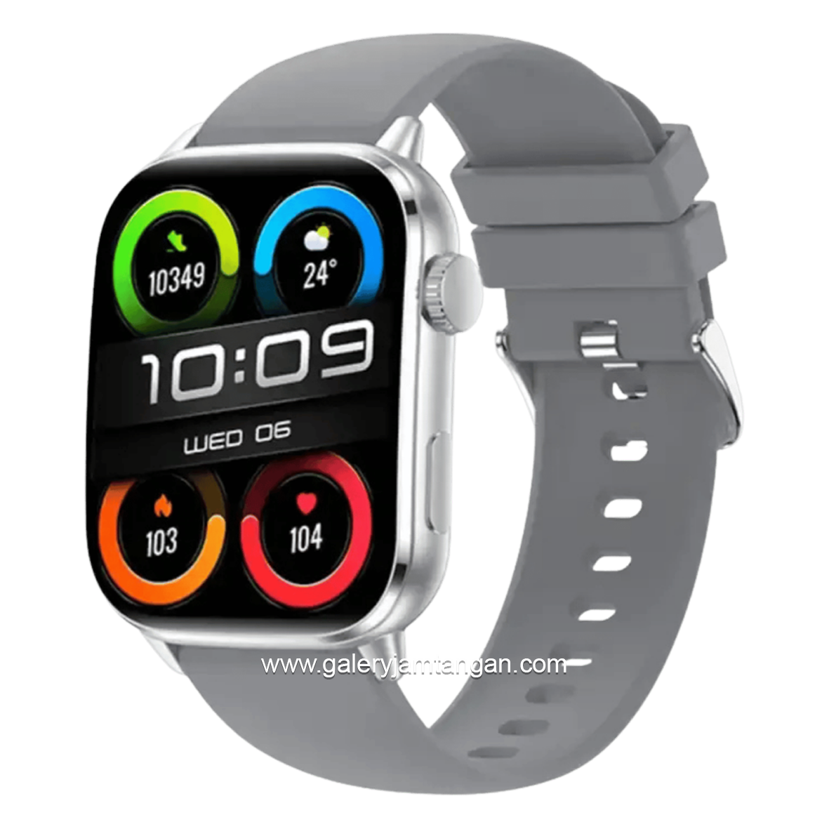 VIVAN SMARTWATCH VWF S4 Grey Silver Silicone Strap