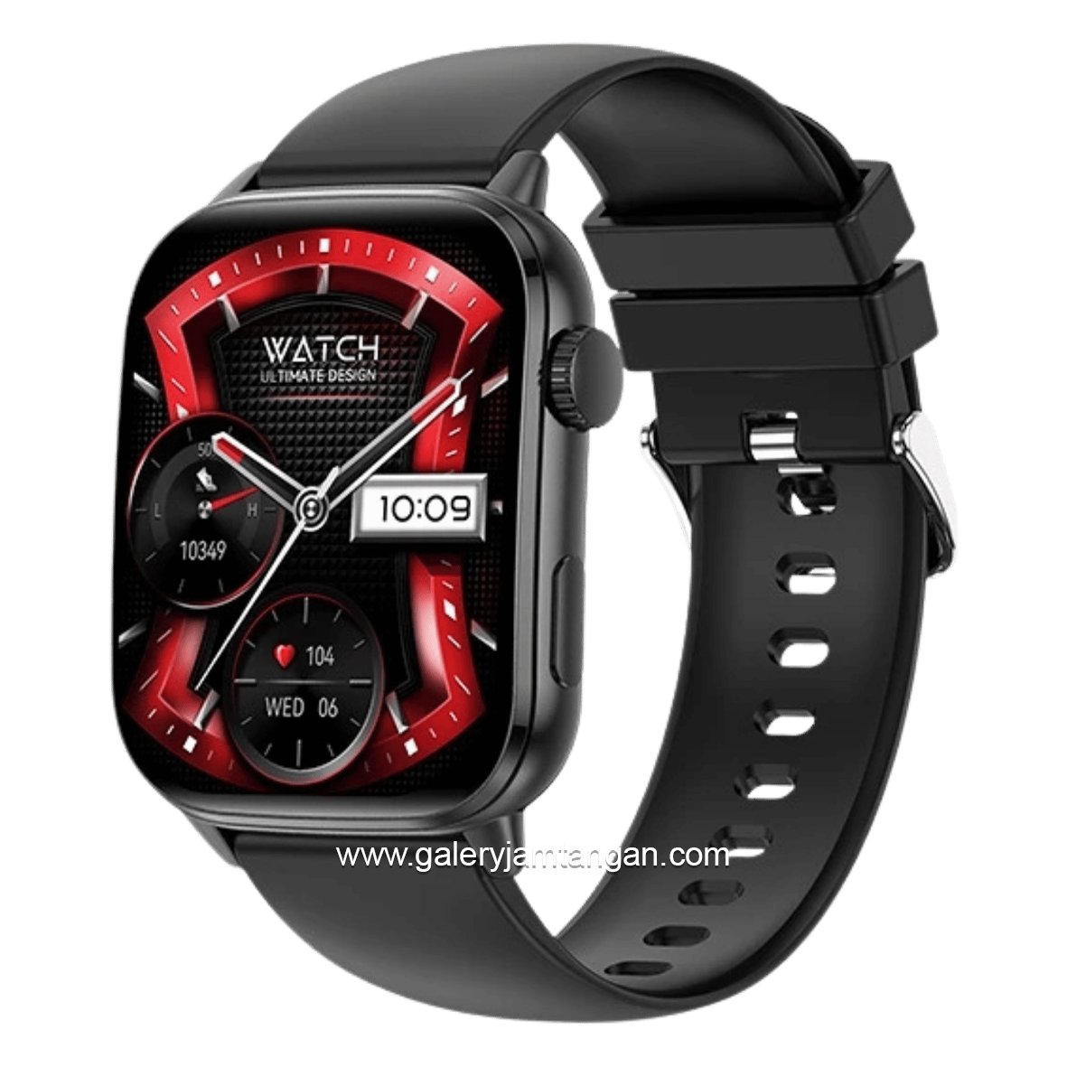VIVAN SMARTWATCH VWF S4 Full Black Silicone Strap