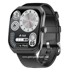 VIVAN SMARTWATCH VWF19S Black Silicone Strap