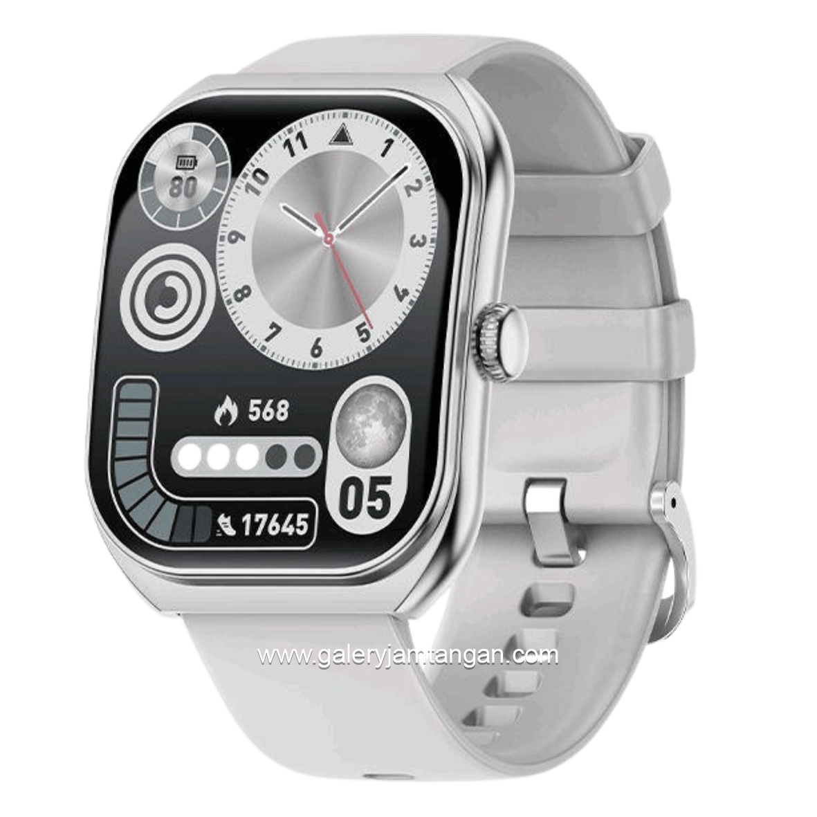VIVAN SMARTWATCH VWF19S Silver Silicone Strap