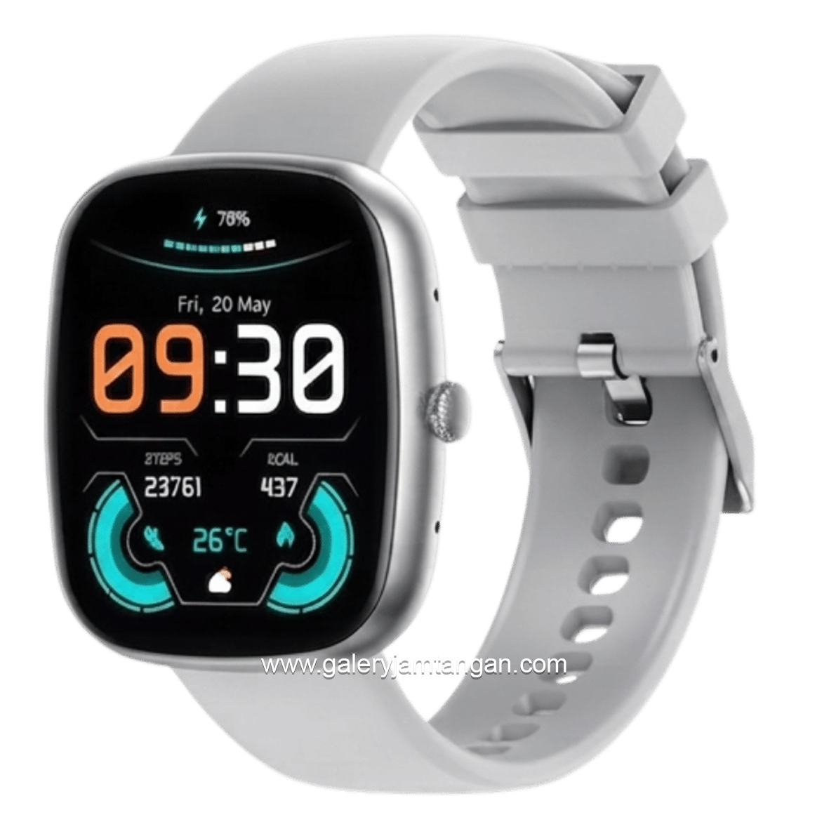 VIVAN SMARTWATCH VWF1 Silver Silicone Strap
