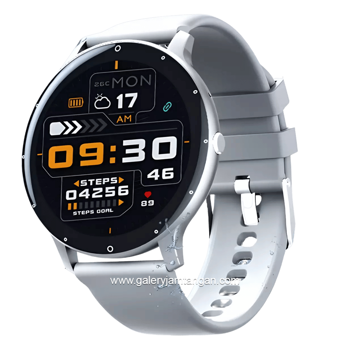 VIVAN SMARTWATCH VWY1 Silver Silicone Strap