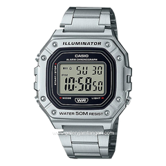 CASIO W-218HD-1AVDF Silver Stainless Steel