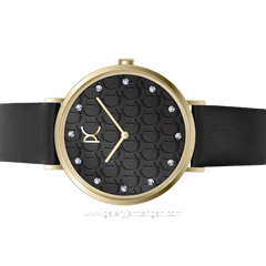 PIERRE CARDIN BONNE NOUVELLE CBN.3053 Black Leather Strap