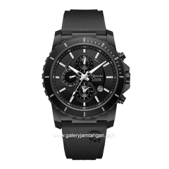 Alexandre Christie AC 6141 MC Full Black Rubber
