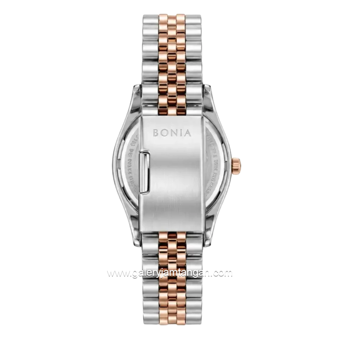 BONIA Sapphire BNB10550-3646 SILVER ROSE BROWN Stainless Steel Strap