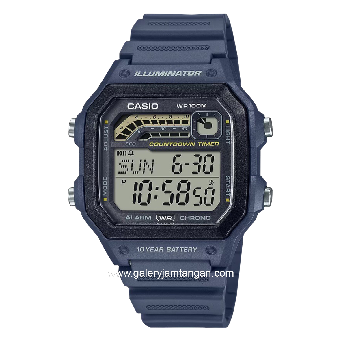 CASIO WS-1600H-2AVDF Blue Resin Strap