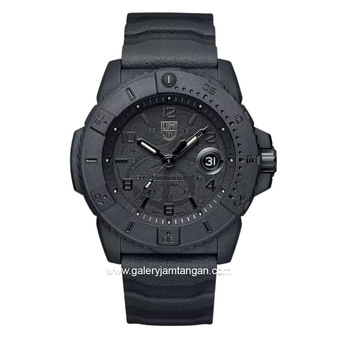 LUMINOX XS.3601.BO.NSF NAVY SEAL Black Rubber Strap