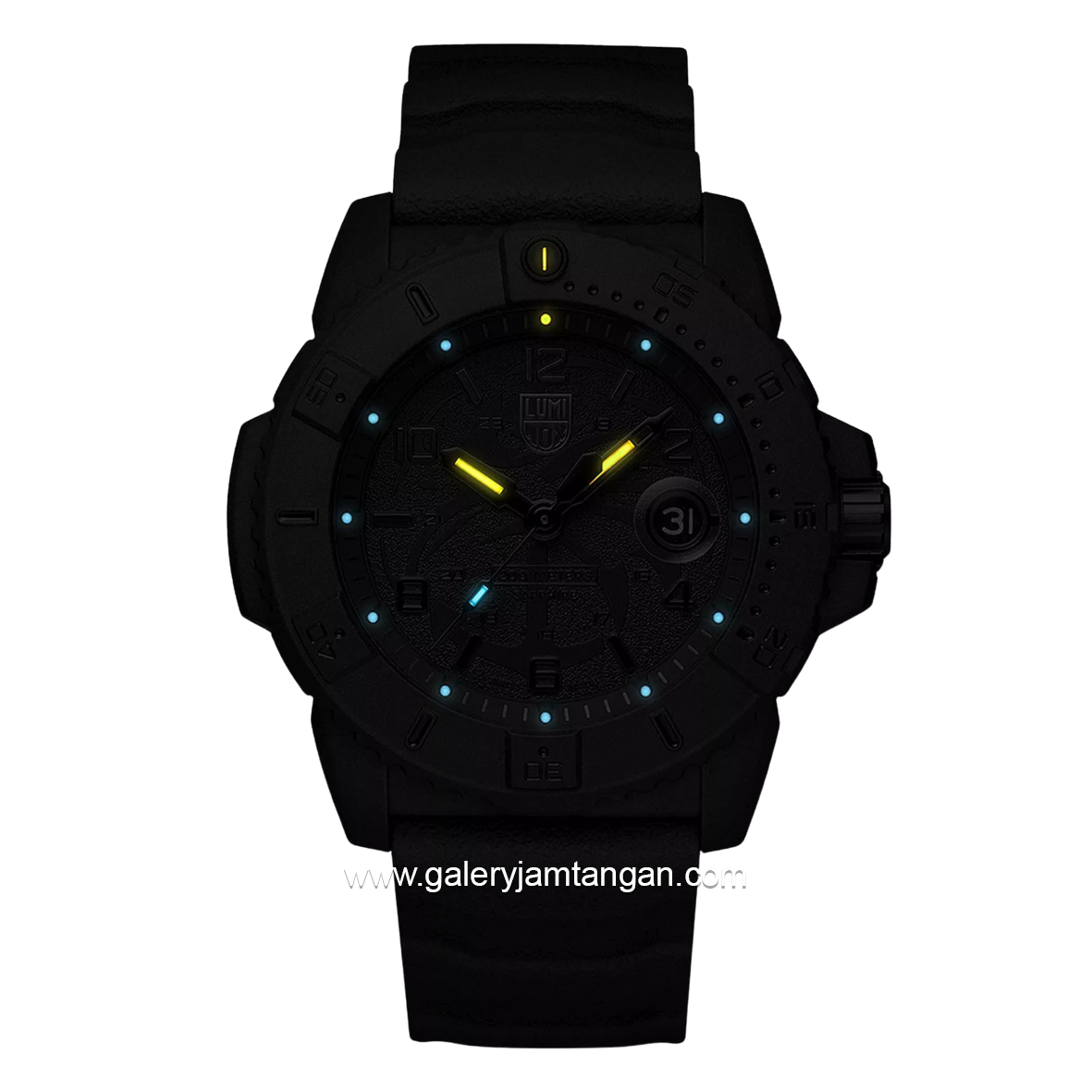 LUMINOX XS.3601.BO.NSF NAVY SEAL Black Rubber Strap