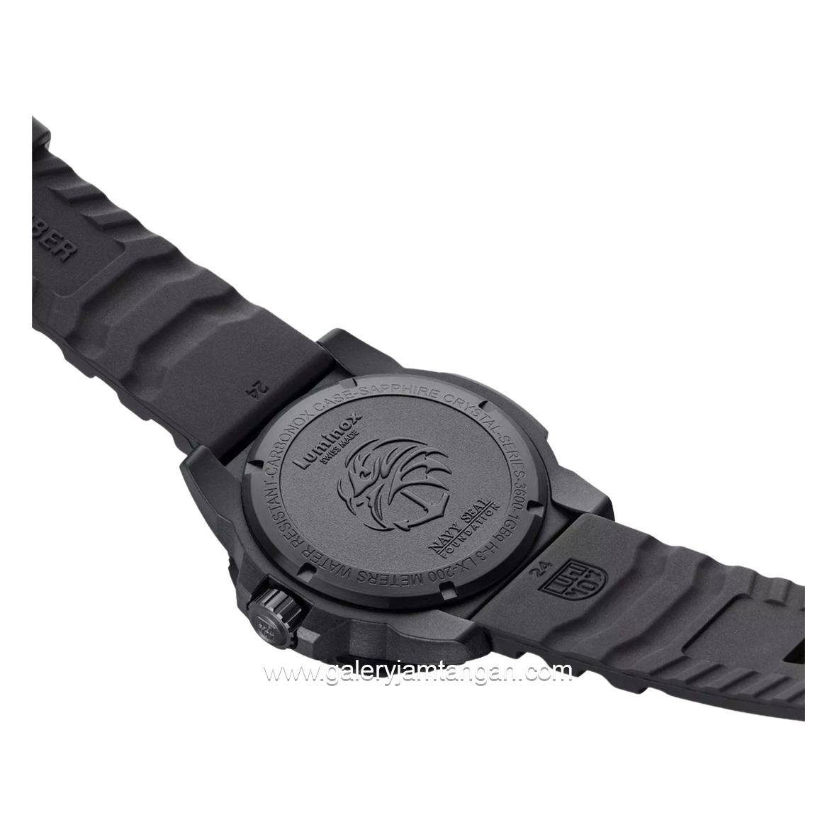 LUMINOX XS.3601.BO.NSF NAVY SEAL Black Rubber Strap